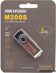 Флеш Диск Hikvision 64Gb HS-USB-M200S/64G USB2.0 черный