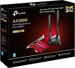 Сетевой адаптер WiFi Bluetooth TP-Link Archer TX3000E PCI Express (ант.внеш.съем) 2ант.