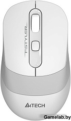 Мышь A4 Fstyler FG10 белый/серый оптическая (2000dpi) беспроводная USB (3but)