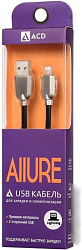 ACD Кабели USB ACD USB кабель ACD-Allure Lightning ; USB-A Кожа, 1м, черный (ACD-U926-P5B)