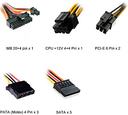 Блок питания POWERMAN 500W (PM-500ATX) ATX2.2, Active PFC 80+, 12cm Fan <6118742> OEMPM-500ATX OEM