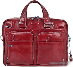 Деловая сумка Piquadro Blue Square CA2849B2/R с отделением для ноутбука красный натур.кожа