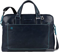 Деловая сумка Piquadro Blue Square CA3335B2/BLU2 с отделением для ноутбука синий натур.кожа