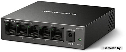 MERCUSYS MS105GS, 5-портовый гигабитный настольный коммутатор,стальной настольный корпус, возможност