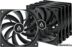 Arctic Cooling Вентилятор Arctic Cooling Вентилятор корпусной ARCTIC F12 Value pack Black (5pc)  (AC