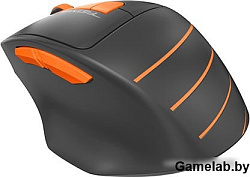 Мышь A4 Fstyler FG30 серый/оранжевый оптическая (2000dpi) беспроводная USB (5but)