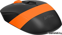 Мышь A4 Fstyler FG10 черный/оранжевый оптическая (2000dpi) беспроводная USB