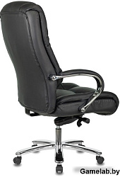 Кресло руководителя Бюрократ T-9925SL черный кожа крестовина металл хром