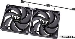 Вентилятор Thermaltake CT120 черный 4-pin 25.8dB Ret (CL-F147-PL12BL-A)