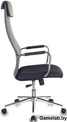 Кресло руководителя Бюрократ KB-9N/DG/TW-12 темно-серый TW-04 TW-12 сетка/ткань с подголов. крестови