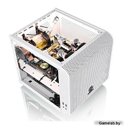 Корпус Thermaltake Core V1 Snow белый без БП miniITX 1x200mm 2xUSB3.0 audio bott PSU