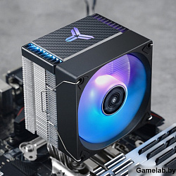 Кулер JONSBO CR-1400 EVO ARGB LGA1700/1200/115X/AM5/AM4 (24шт/кор, TDP 180W, PWM, 92mm ARGB Fan, 4 т