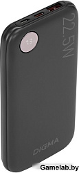 Мобильный аккумулятор Digma DGPF10B 10000mAh QC3.0/PD3.0 22.5W 3A USB-A/USB-C черный (DGPF10B22PBK)
