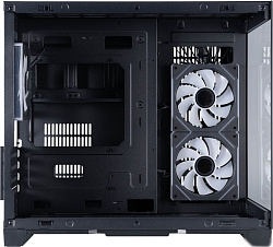 Корпус 1STPLAYER MEGAVIEW MV6-TP ARGB Black / mATX / 3x120mm ARGB fans / MV6-TP-BK-2FC7R-1FC7