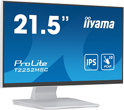 Монитор Iiyama 21.5" ProLite T2252MSC-W2 белый IPS LED 5ms 16:9 HDMI M/M матовая 250cd 178гр/178гр 1