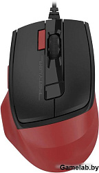 Мышь A4Tech Fstyler FM45S Air красный/черный оптическая (2400dpi) silent USB (7but)