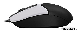 Мышь A4Tech Fstyler FM12 Panda белый/черный оптическая (1200dpi) USB (3but)
