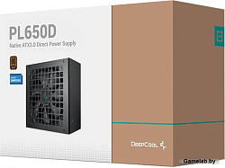 Блок питания Deepcool PL650D (ATX 3.0, 650W, PWM 120mm fan, Active PFC+DC to DC, 80+ BRONZE) RET