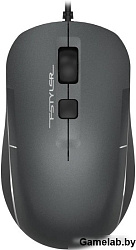 Мышь A4Tech Fstyler FM26S серый/черный оптическая (2000dpi) silent USB для ноутбука (4but)