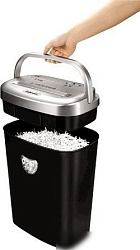 Шредер Fellowes PowerShred 53С черный/серый (секр.P-4) фрагменты 10лист. 23лтр. скрепки скобы пл.кар