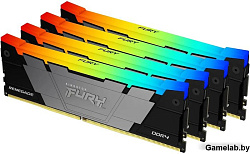 Память DDR4 4x8GB 3200MHz Kingston KF432C16RB2AK4/32 Fury Renegade RGB RTL Gaming PC4-25600 CL16 DIM