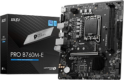 Материнская плата MSI PRO B760M-E Soc-1700 Intel B760 2xDDR5 mATX AC`97 8ch(7.1) GbLAN+VGA+HDMI
