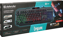 Клавиатура игровая DEFENDER  Legion GK-010DL RU,RGB подсветка,19 Anti-Ghost,USB