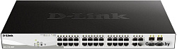 D-Link DGS-1210-28MP/FL1A, L2 Managed Switch with 24 10/100/1000Base-T ports and 4 100/1000Base-T/SF