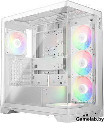 XPG Корпус XPG INVADER X WHITE (INVADERXMT-WHCWW) Mid-Tower Gaming ATX PC Case with Panoramic View, 