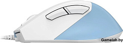 Мышь A4Tech Fstyler FM45S Air голубой/белый оптическая (2400dpi) silent USB (7but)