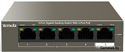 Коммутатор 5PORT 1000M 4POE TEG1105P-4-63W TENDA