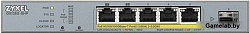 Коммутатор Zyxel GS1350-6HP-EU0101F 6G 1SFP 4PoE+ 60W управляемый