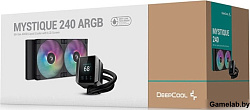 Система водяного охлаждения Deepcool Mystique 240 ARGB Soc-AM5/AM4/1151/1200/1700 черный 4-pin 36.49