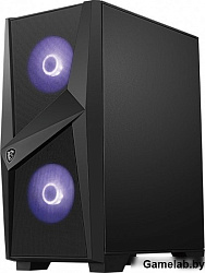 MSI MAG FORGE 100M Mid-Tower, ATX, 2xUSB 3.2, Audio I/O, 2x120mm RGB Fan, 1x120mm black Fan, 6-ch Li