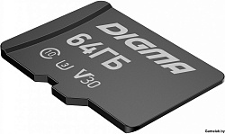 Флеш карта microSDXC 64Gb Class10 Digma CARD30 + adapter