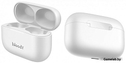 Наушники с микрофоном A4Tech Bloody M30 белый вкладыши BT в ушной раковине (M30)