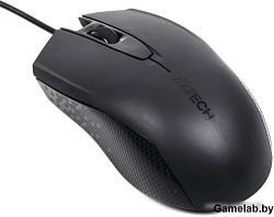 Мышь A4 OP-760 черный оптическая (1000dpi) USB (3but)