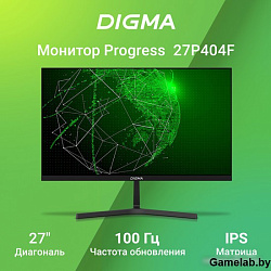 Монитор Digma 27" Progress 27P404F черный IPS LED 5ms 16:9 HDMI M/M матовая 300cd 178гр/178гр 1920x1