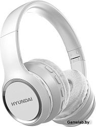 Гарнитура накладные Hyundai H-HP103 белый беспроводные bluetooth оголовье