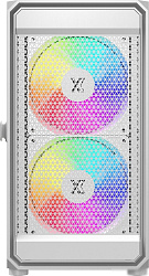 Корпус XASTRA  A303M 3ARGB White mATX/Mesh/ tempered glass / 2x140mm + 1x120mm ARGB PWM fans/ Door/ 