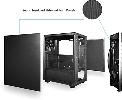 Корпус CHIEFTEC ELOX AS-01B-OP без БП, черный, ATX