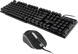 Клавиатура + мышь Оклик GMNG 400GMK клав:черный мышь:черный USB LED (1546779)