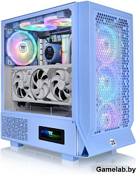 Корпус Thermaltake Ceres 330 TG ARGB Hydrangea голубой без БП ATX 7x120mm 2x140mm 2xUSB3.0 audio bot