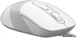 Мышь A4 Fstyler FM10 белый/серый оптическая (1600dpi) USB (3but)