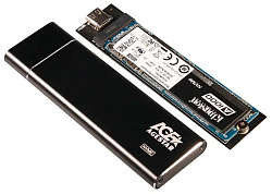 Внешний корпус SSD AgeStar 31UBNV5C NVMe USB3.2 алюминий черный M2 2280 M-key