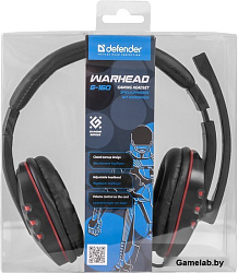 Гарнитура GAMING WARHEAD G-160 BLACK 64113 DEFENDER