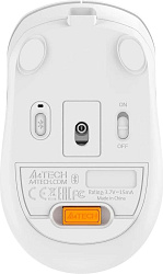 Мышь A4Tech Fstyler FB10CS белый/серый оптическая (2000dpi) silent беспроводная BT/Radio USB (4but)