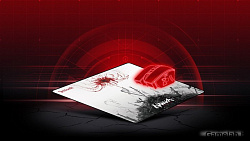 Коврик для мыши A4Tech Bloody BP-45 Naraka Большой белый/рисунок 450x400x3мм