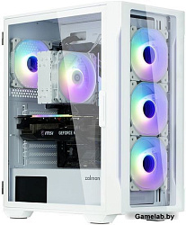 ZALMAN I3 NEO TG WHITE, ATX, WHITE, FRONT TG, WINDOW, 2x3.5", 3x2.5", 1xUSB2.0, 2xUSB3.0, FRONT 3x12