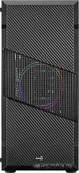Корпус Aerocool Menace Saturn FRGB-G-BK-v1 черный без БП ATX 4x120mm 2xUSB2.0 1xUSB3.0 audio bott PS